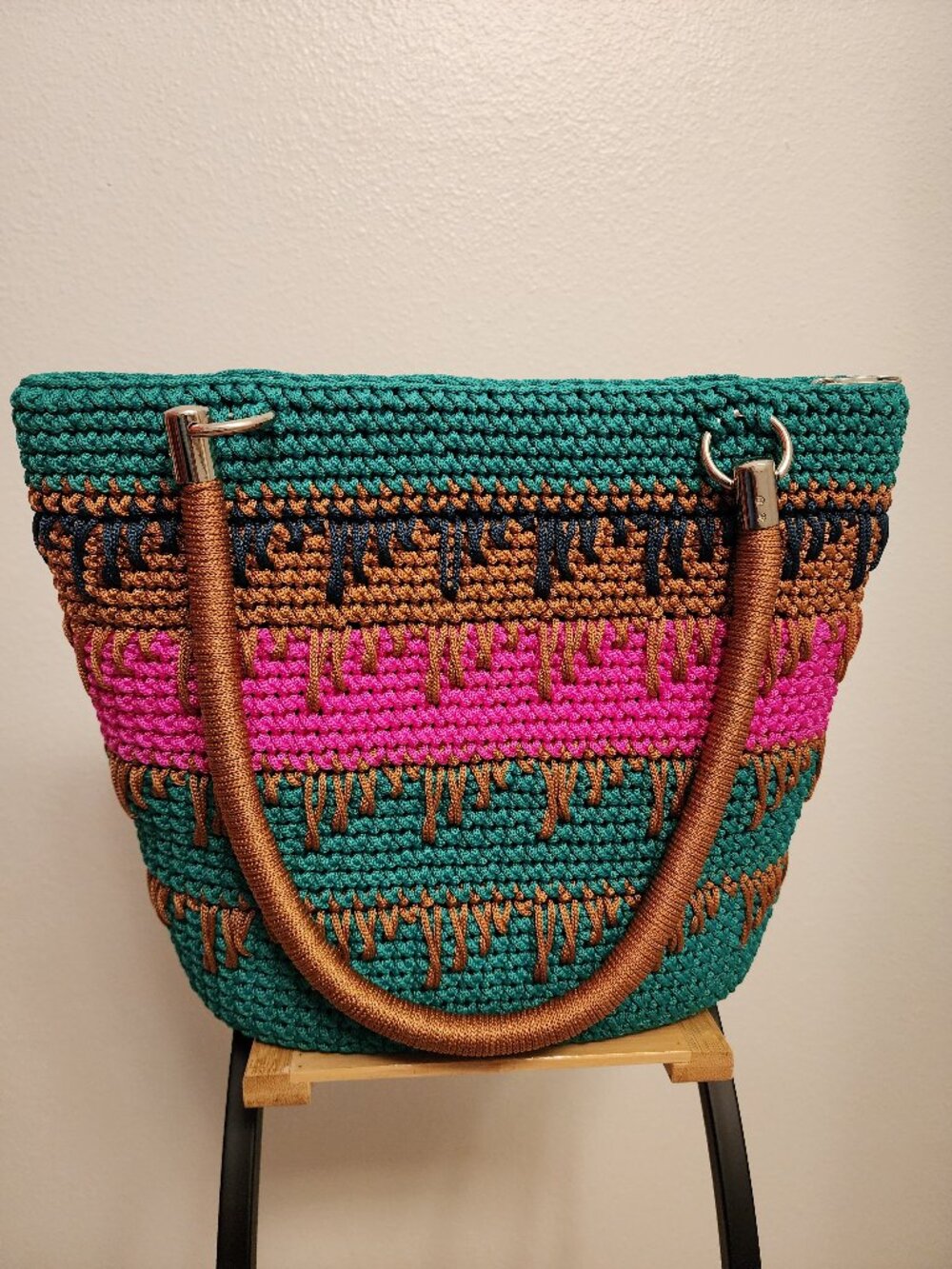 Handcrafted Ugandan Crochet Tote Bag & Matching Wallet Set